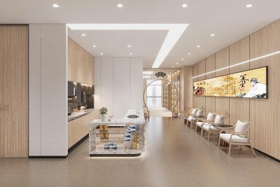 新中式中医院3D模型下载